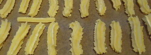 рождественское печенье апельсиновые языки. Шаг 2