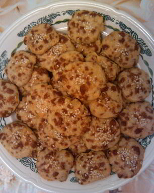 Сырное печенье с кунжутом