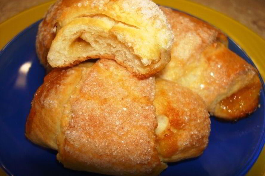 Рецепт творожные рогалики с абрикосами