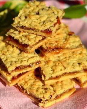 Венское печенье с клубничным джемом