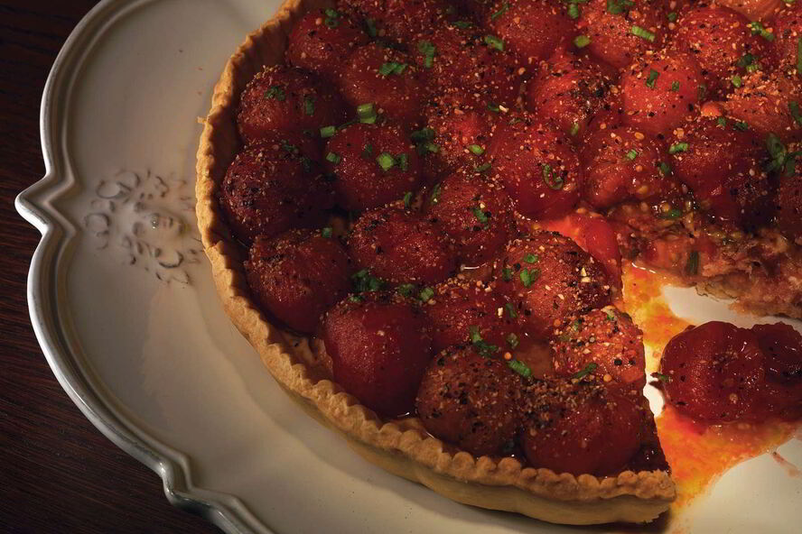 Рецепт черри-томато киш