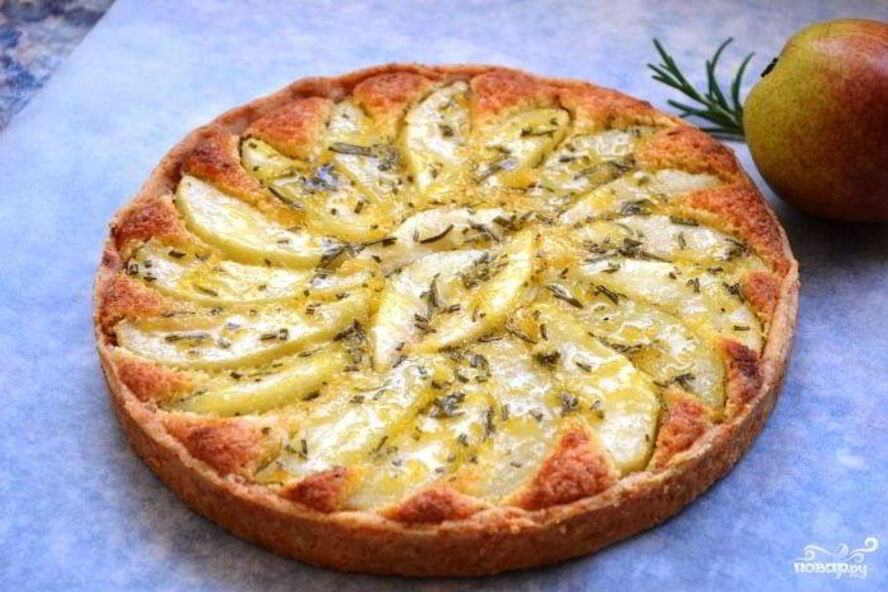 Рецепт грушевый пирог с розмарином
