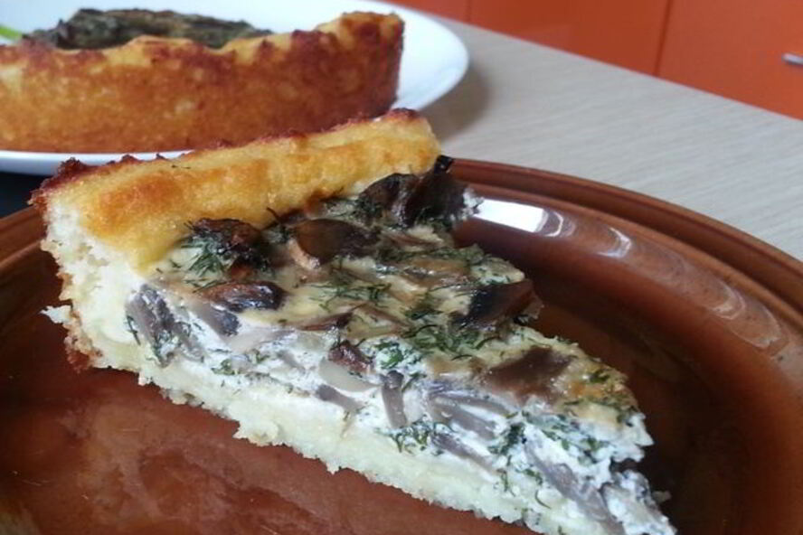 Рецепт картофельный пирог с шампиньонами