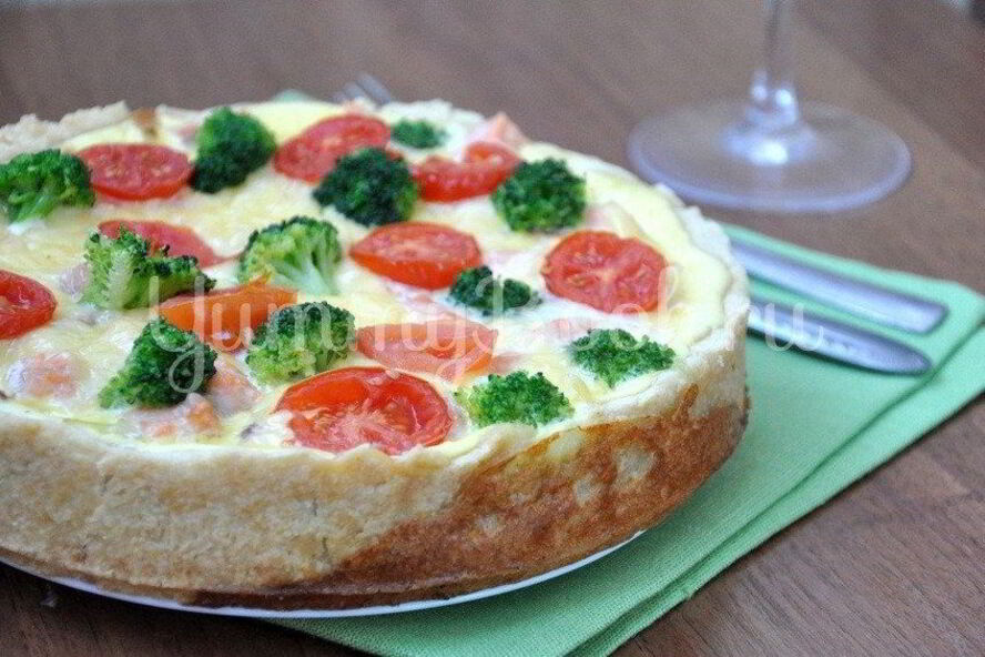 Рецепт киш с семгой