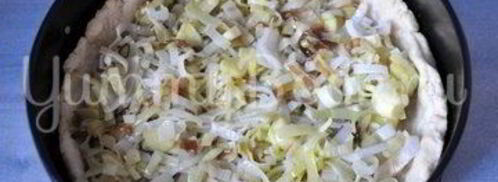 киш с семгой. Шаг 9