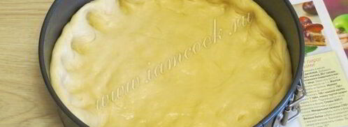 манный пирог с фруктами. Шаг 13