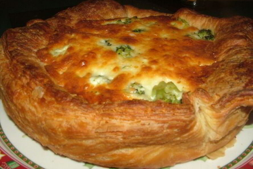 Рецепт открытый пирог с брокколи