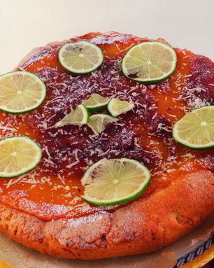 Открытый пирог с лимонный кремом