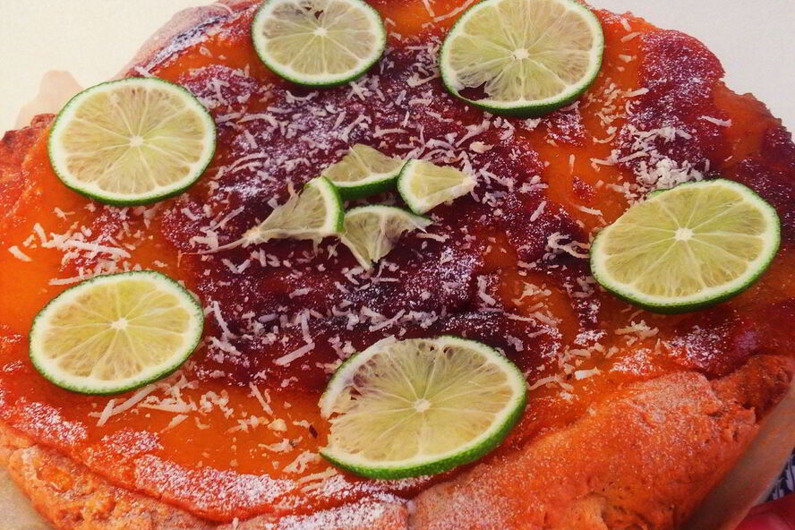 Рецепт открытый пирог с лимонный кремом