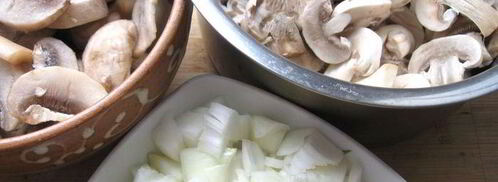 пирог из заварного теста с грибами. Шаг 6