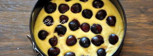 пирог с черешней на кукурузной муке. Шаг 2