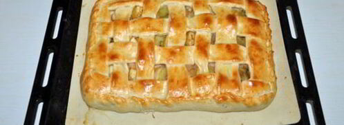 пирог с фруктами из теста без подъема. Шаг 5