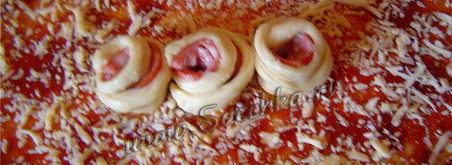 пирог с колбасой. Шаг 5