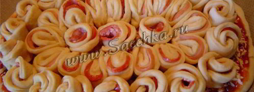 пирог с колбасой. Шаг 9