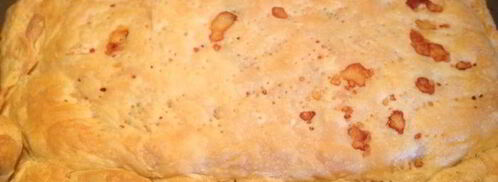 пирог с лососиной с слоеном тесте. Шаг 7