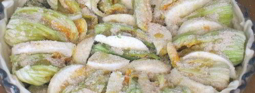 пирог с цветками цукини и моцареллой. Шаг 9