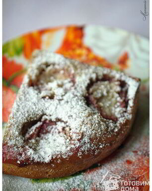 Пирог со сливами для поста