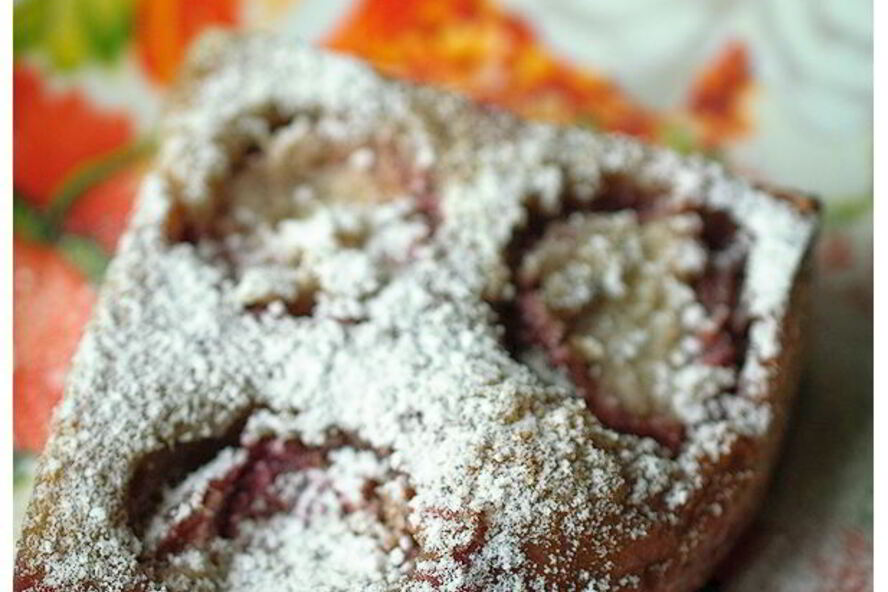 Рецепт пирог со сливами для поста