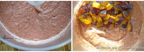 пирог со сливами для поста. Шаг 4