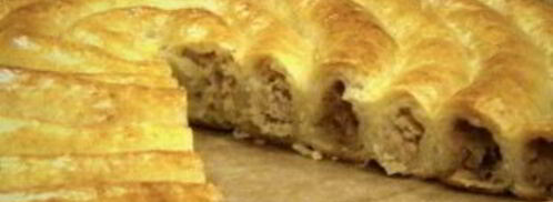 пирог спиральный из творожного теста. Шаг 4