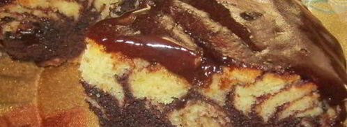 пирог зебра. Шаг 6