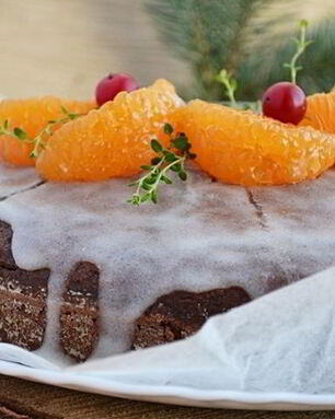 Пряничный пирог с шоколадом