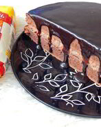 Шоколадный пирог с манным кремом