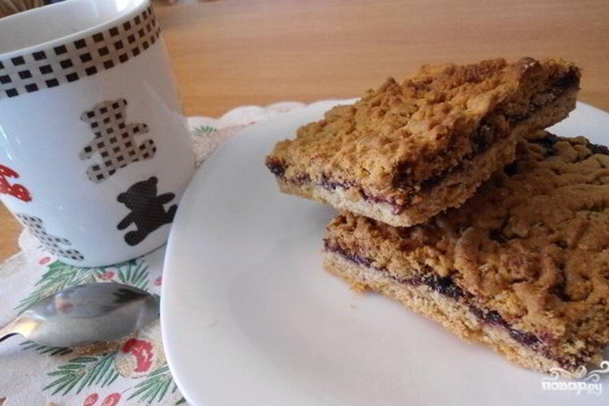 Рецепт тертый пирог со смородиной