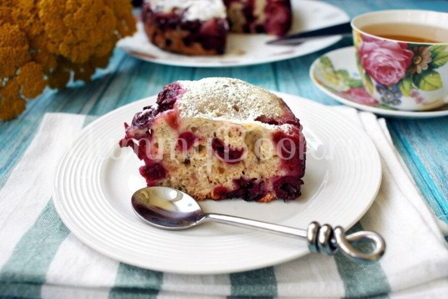 Рецепт вишневый пирог в мультиварке