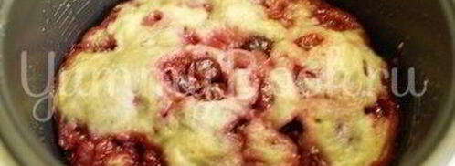 вишневый пирог в мультиварке. Шаг 5