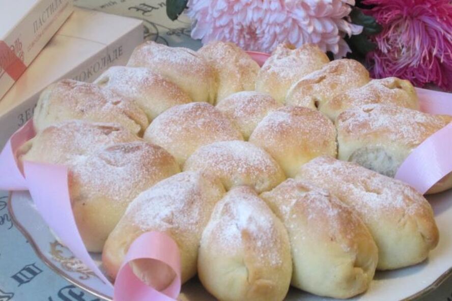 Рецепт яблочный пирог из булочек