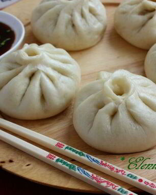Китайские пирожки с лососем