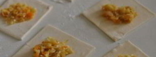 пирожки из слоеного теста с капустой. Шаг 2