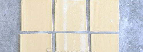 пирожки из слоеного теста с клубникой. Шаг 7