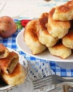 Пирожки с грибами и картошкой жареные