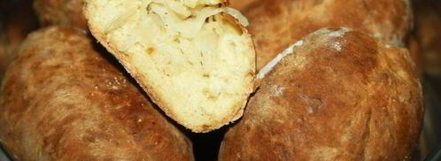 пирожки с капустой на кефирном тесте. Шаг 7