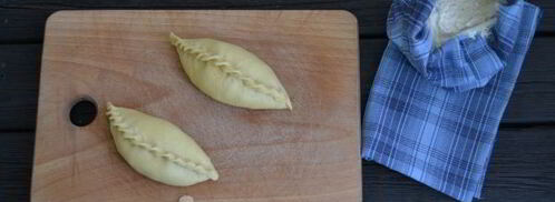 пирожки с луком и яйцом в духовке. Шаг 11