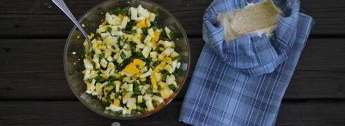 пирожки с луком и яйцом в духовке. Шаг 9