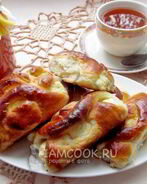 Пирожки с творогом из дрожжевого теста