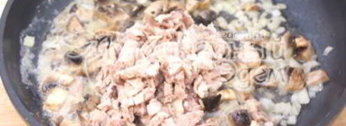 рождественские пирожки с грибами и курицей. Шаг 5