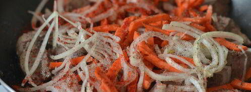 слоеные пирожки с куриной печенью. Шаг 5