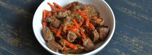 слоеные пирожки с куриной печенью. Шаг 6