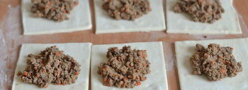 слоеные пирожки с куриной печенью. Шаг 10