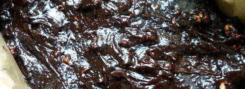 брауни с клюквой и грецкими орехами. Шаг 7