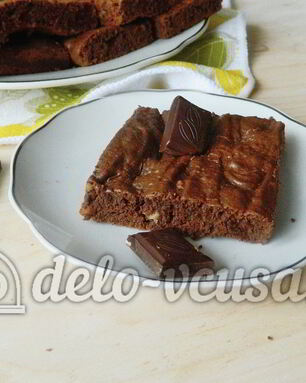 Брауни с орехами