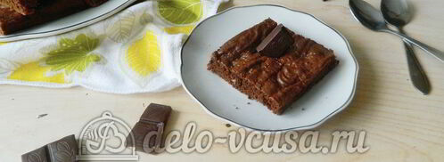 брауни с орехами. Шаг 10