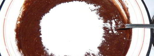 брауни с творожно-сливочным сыром и малиной. Шаг 3