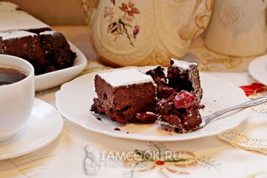Рецепт брауни с вишней