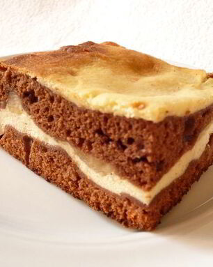 Брауни творожно-банановый