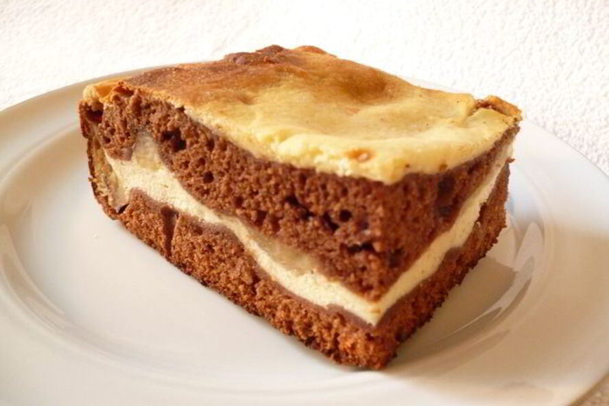 Рецепт брауни творожно-банановый